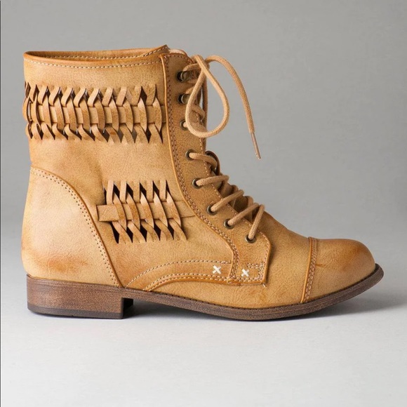 Rampage Justeyna Leather Cutout Boots - Picture 1 of 9